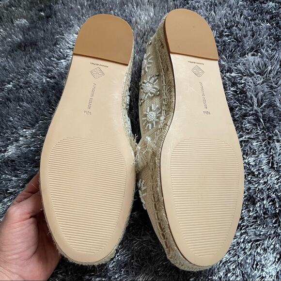 Antonio Melani Dacora Beaded Tassels Mules Espadrilles Size 10M Womens New